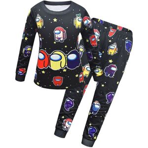 Unbranded (Black, 130CM/6-7 Years) Kids Boys Girls Among Us 2pcs Long Sleeve T-shirt Pyjam Unbranded (Black, 130CM/6-7 Years) Kids Boys Girls Among Us 2pcs Long Sleeve T-shirt Pyjam