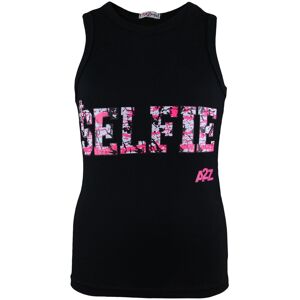 a2zkids (11-12 Years, Black) Kids Girls Black Selfie Splash Vest Top T Shirt a2zkids (11-12 Years, Black) Kids Girls Black Selfie Splash Vest Top T Shirt