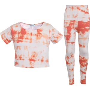 a2zkids (7-8 Years, Orange) Girls Crop & Legging Tie Dye Print Clothing Sets a2zkids (7-8 Years, Orange) Girls Crop & Legging Tie Dye Print Clothing Sets
