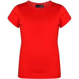 A2Z (9-10 Years, Red) Girls T Shirts 100% Cotton Plain School T-Shirt A2Z (9-10 Years, Red) Girls T Shirts 100% Cotton Plain School T-Shirt