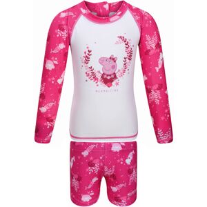 (12-18M, Pink Fusion) Regatta Kids Peppa Pig Long Sleeve Swimming Swimsuit Rash (12-18M, Pink Fusion) Regatta Kids Peppa Pig Long Sleeve Swimming Swimsuit Rash