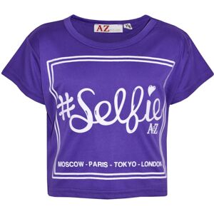 a2zkids (9-10 Years, Purple) Girls #Selfie Print Stylish Fahsion Crop Top a2zkids (9-10 Years, Purple) Girls #Selfie Print Stylish Fahsion Crop Top
