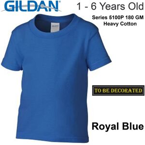 (Large / 4T / 3-4 YO) Gildan Royal Blue T-SHIRT Tee Baby Toddler Youth Boy Girl (Large / 4T / 3-4 YO) Gildan Royal Blue T-SHIRT Tee Baby Toddler Youth Boy Girl