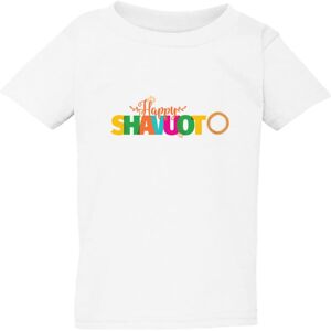 Gildan (Medium / 3T / 2-3 YO) Jewish Happy Shavuot Colourful Text White Kids Boys Girls Gildan (Medium / 3T / 2-3 YO) Jewish Happy Shavuot Colourful Text White Kids Boys Girls