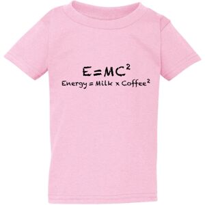 Gildan (Medium / 3T / 2-3 YO) E=mc2 Energy Milk Coffee Funny Einstein Pink T-Shirt Tee Gildan (Medium / 3T / 2-3 YO) E=mc2 Energy Milk Coffee Funny Einstein Pink T-Shirt Tee