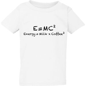 Gildan (XL / 5T / 4-5 YO) E=mc2 Energy Milk Coffee Funny Einstein White T-Shirt Tee Top Gildan (XL / 5T / 4-5 YO) E=mc2 Energy Milk Coffee Funny Einstein White T-Shirt Tee Top