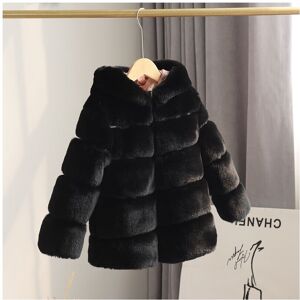 Xcsgsra (Black, 8-9 Years) Kids Girls Rabbit Fur Coat Padded Winter Jacket UK Xcsgsra (Black, 8-9 Years) Kids Girls Rabbit Fur Coat Padded Winter Jacket UK
