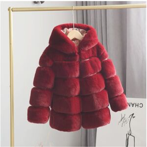 Xcsgsra (Burgundy, 4-5 Years) Kids Girls Rabbit Fur Coat Padded Winter Jacket UK Xcsgsra (Burgundy, 4-5 Years) Kids Girls Rabbit Fur Coat Padded Winter Jacket UK