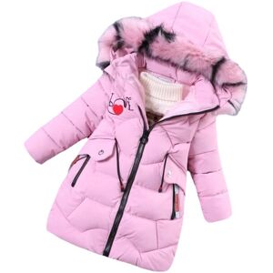 Unbranded (Pink, 9-10 Years) Kids Girls Long Coat Jacket Hooded Winter Warm Unbranded (Pink, 9-10 Years) Kids Girls Long Coat Jacket Hooded Winter Warm