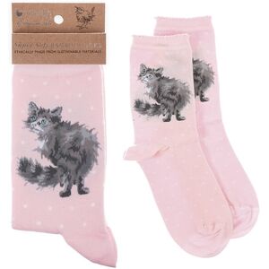 Wrendale Designs Super Soft Bamboo Socks Glamour Puss Cat One Size Wrendale Designs Super Soft Bamboo Socks Glamour Puss Cat One Size