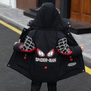 Unbranded (black, 120cm (4-5years)) Kids Boys Spiderman Hooded Jacket Winter Coat Parka Ou Unbranded (black, 120cm (4-5years)) Kids Boys Spiderman Hooded Jacket Winter Coat Parka Ou