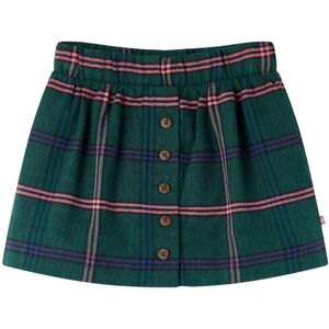 VidaXL (116) Kids' Skirt Girl's Skater Skirt Kids Short Skirt Plaid Pattern Dark Green VidaXL (116) Kids' Skirt Girl's Skater Skirt Kids Short Skirt Plaid Pattern Dark Green