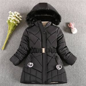 Xcsgsra (Black, 5-6 Years) Kids Girls Fur Coat Padded Winter Hooded Jackets Xcsgsra (Black, 5-6 Years) Kids Girls Fur Coat Padded Winter Hooded Jackets