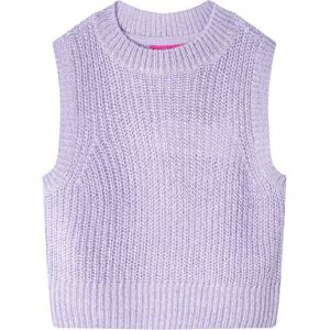 VidaXL (104) Kids' Sweater Children Vest Sleeveless Sweater Tank Top Knitted Light Lila VidaXL (104) Kids' Sweater Children Vest Sleeveless Sweater Tank Top Knitted Light Lila