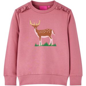 VidaXL (116) Kids' Sweatshirt Tops Long Sleeves Toddler Tops Pullover Deer Print Raspbe VidaXL (116) Kids' Sweatshirt Tops Long Sleeves Toddler Tops Pullover Deer Print Raspbe