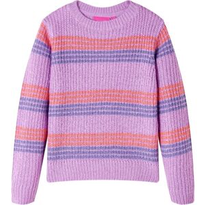 VidaXL (116) Kids' Sweater Children Sweatshirt Knitwear Stripes Knitted Lilac and Pink VidaXL (116) Kids' Sweater Children Sweatshirt Knitwear Stripes Knitted Lilac and Pink