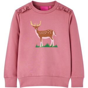 VidaXL (140) Kids' Sweatshirt Tops Long Sleeves Toddler Tops Pullover Deer Print Raspbe VidaXL (140) Kids' Sweatshirt Tops Long Sleeves Toddler Tops Pullover Deer Print Raspbe