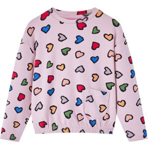 VidaXL (104) Kids' Sweatshirt Shirt Long Sleeves Toddler Tops Pullover Heart Print Pink VidaXL (104) Kids' Sweatshirt Shirt Long Sleeves Toddler Tops Pullover Heart Print Pink