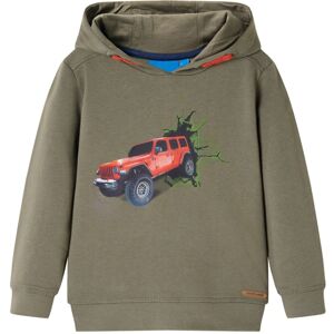 VidaXL (116) Kids' Hooded Sweatshirt Children's Pull Over Kids' Hoodie Jeep Print khaki VidaXL (116) Kids' Hooded Sweatshirt Children's Pull Over Kids' Hoodie Jeep Print khaki