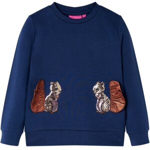 VidaXL (140) Kids' Sweatshirt Children Long Sleeves Pullover Top Sequined Squirrels Nav VidaXL (140) Kids' Sweatshirt Children Long Sleeves Pullover Top Sequined Squirrels Nav