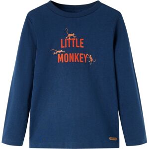 VidaXL (navy blue, 92) Kids' T-shirt with Long Sleeves Children's T Shirt Tee Little Mo VidaXL (navy blue, 92) Kids' T-shirt with Long Sleeves Children's T Shirt Tee Little Mo