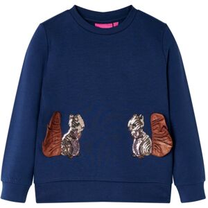 VidaXL (116) Kids' Sweatshirt Children Long Sleeves Pullover Top Sequined Squirrels Nav VidaXL (116) Kids' Sweatshirt Children Long Sleeves Pullover Top Sequined Squirrels Nav