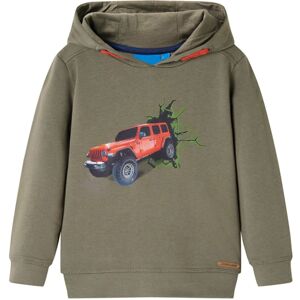 VidaXL (104) Kids' Hooded Sweatshirt Children's Pull Over Kids' Hoodie Jeep Print khaki VidaXL (104) Kids' Hooded Sweatshirt Children's Pull Over Kids' Hoodie Jeep Print khaki
