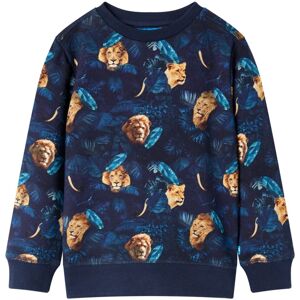 VidaXL (92) Kids' Sweatshirt Long Sleeves Toddler Pullover Top Lion and Plant Print Nav VidaXL (92) Kids' Sweatshirt Long Sleeves Toddler Pullover Top Lion and Plant Print Nav