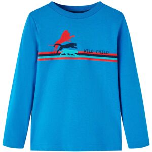VidaXL (blue, 116) Kids' T-shirt with Long Sleeves Children T Shirt Tee Wild Animal Pri VidaXL (blue, 116) Kids' T-shirt with Long Sleeves Children T Shirt Tee Wild Animal Pri
