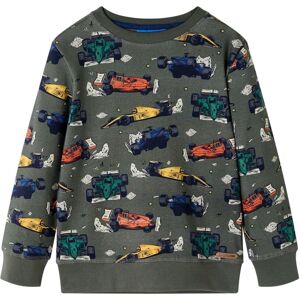 VidaXL (128) Kids' Sweatshirt Long Sleeves Toddler Pullover Top Racing Cars Print Khaki VidaXL (128) Kids' Sweatshirt Long Sleeves Toddler Pullover Top Racing Cars Print Khaki
