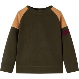 VidaXL (140) Kids' Sweatshirt Long Sleeves Toddler Tops Pullover Top Dark Khaki and Cam VidaXL (140) Kids' Sweatshirt Long Sleeves Toddler Tops Pullover Top Dark Khaki and Cam
