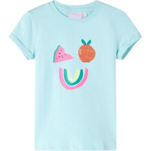 VidaXL (aqua, 128) Kids' T-shirt Short Sleeves Children's T Shirt Tee Top Colourful Fru VidaXL (aqua, 128) Kids' T-shirt Short Sleeves Children's T Shirt Tee Top Colourful Fru