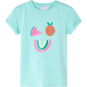 VidaXL (mint, 128) Kids' T-shirt Short Sleeves Children's T Shirt Tee Top Colourful Fru VidaXL (mint, 128) Kids' T-shirt Short Sleeves Children's T Shirt Tee Top Colourful Fru
