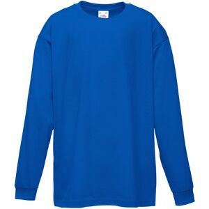 (5-6, Royal) Fruit Of The Loom Childrens/Kids Long Sleeve T-Shirt (Pack of 2) (5-6, Royal) Fruit Of The Loom Childrens/Kids Long Sleeve T-Shirt (Pack of 2)