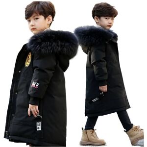 Xcsgsra (Black, 9-10 Years) Kids Boys Parker Coat jacket Hooded Winter Outwear Xcsgsra (Black, 9-10 Years) Kids Boys Parker Coat jacket Hooded Winter Outwear