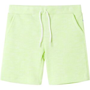 VidaXL (116) Kids' Shorts with Drawstring Kids Pants Elasticated Waist Shorts Neon Yell VidaXL (116) Kids' Shorts with Drawstring Kids Pants Elasticated Waist Shorts Neon Yell