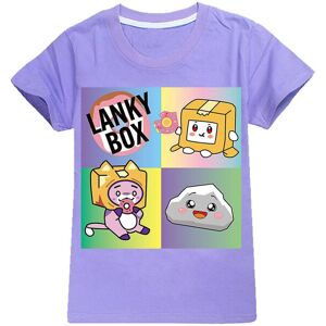 Unbranded (Purple, 9-10Years) 7-14 Years Kids Teens Boys Girls Lanky Box T-shirts Printed Unbranded (Purple, 9-10Years) 7-14 Years Kids Teens Boys Girls Lanky Box T-shirts Printed