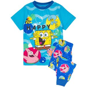 (9-10 Years) SpongeBob SquarePants Short Sleeve Long Leg Pyjama Set (Boys Blue) (9-10 Years) SpongeBob SquarePants Short Sleeve Long Leg Pyjama Set (Boys Blue)