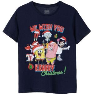 (7-8 Years) SpongeBob SquarePants Short Sleeved T-Shirt (Unisex Kids Blue) (7-8 Years) SpongeBob SquarePants Short Sleeved T-Shirt (Unisex Kids Blue)