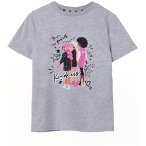 (11-12 Years) Barbie Short Sleeved T-Shirt (Girls Grey) (11-12 Years) Barbie Short Sleeved T-Shirt (Girls Grey)