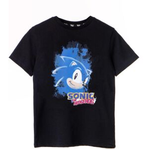 (11-12 Years) Sonic the Hedgehog Short Sleeved T-Shirt (Boys Black) (11-12 Years) Sonic the Hedgehog Short Sleeved T-Shirt (Boys Black)