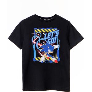(9-10 Years) Sonic the Hedgehog Short Sleeved T-Shirt (Boys Black) (9-10 Years) Sonic the Hedgehog Short Sleeved T-Shirt (Boys Black)