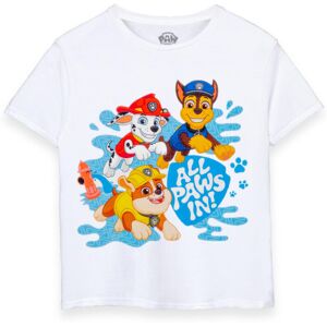 (3-4 Years) Paw Patrol Short Sleeved T-Shirt (Unisex Kids White) (3-4 Years) Paw Patrol Short Sleeved T-Shirt (Unisex Kids White)