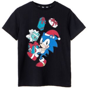 (9-10 Years) Sonic the Hedgehog Short Sleeved T-Shirt (Boys Black) (9-10 Years) Sonic the Hedgehog Short Sleeved T-Shirt (Boys Black)