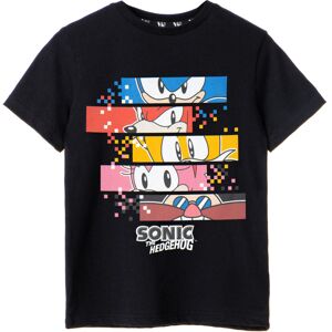 (7-8 Years) Sonic the Hedgehog Short Sleeved T-Shirt (Boys Black) (7-8 Years) Sonic the Hedgehog Short Sleeved T-Shirt (Boys Black)