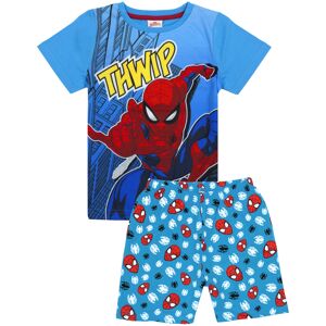 (3-4 Years) Marvel Spider-man Comic Thwamm Boy's Blue Short Cotton Pyjamas Night (3-4 Years) Marvel Spider-man Comic Thwamm Boy's Blue Short Cotton Pyjamas Night