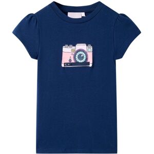 VidaXL (navy, 116) Kids' T-shirt Short Sleeves Tee Children T Shirt Toddler Top Dark Pi VidaXL (navy, 116) Kids' T-shirt Short Sleeves Tee Children T Shirt Toddler Top Dark Pi