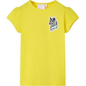 VidaXL (yellow, 116) Kids' T-shirt Short Sleeves Tee Children T Shirt Toddler Top Brigh VidaXL (yellow, 116) Kids' T-shirt Short Sleeves Tee Children T Shirt Toddler Top Brigh
