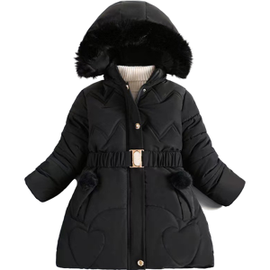 Xcsgsra (Black, 5-6Years) Kids Girls Warm Hooded Parka Coat Jacket Hooded Xcsgsra (Black, 5-6Years) Kids Girls Warm Hooded Parka Coat Jacket Hooded