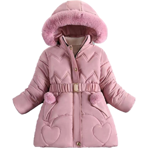 Xcsgsra (Pink, 5-6Years) Kids Girls Warm Hooded Parka Coat Jacket Hooded Xcsgsra (Pink, 5-6Years) Kids Girls Warm Hooded Parka Coat Jacket Hooded